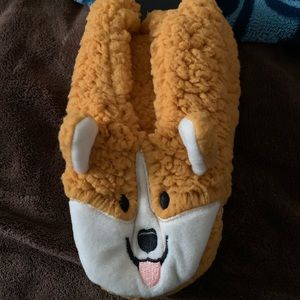 Corgi slippers, never worn still have the tag on